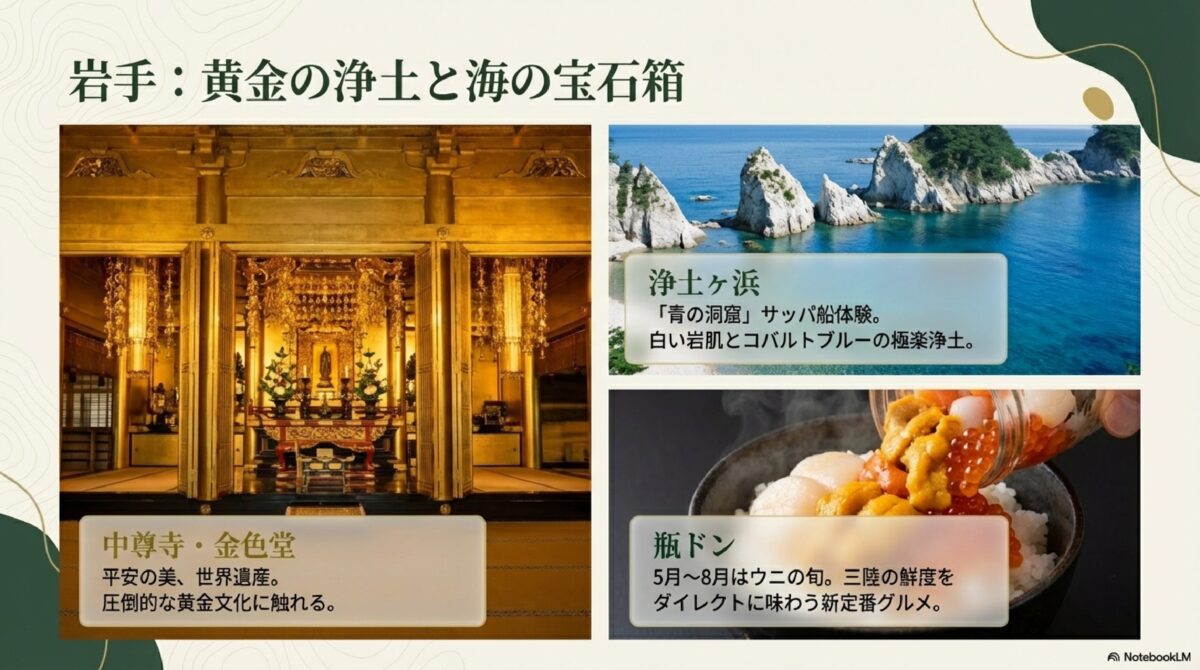 岩手の大自然や世界遺産を車で訪ねる旅