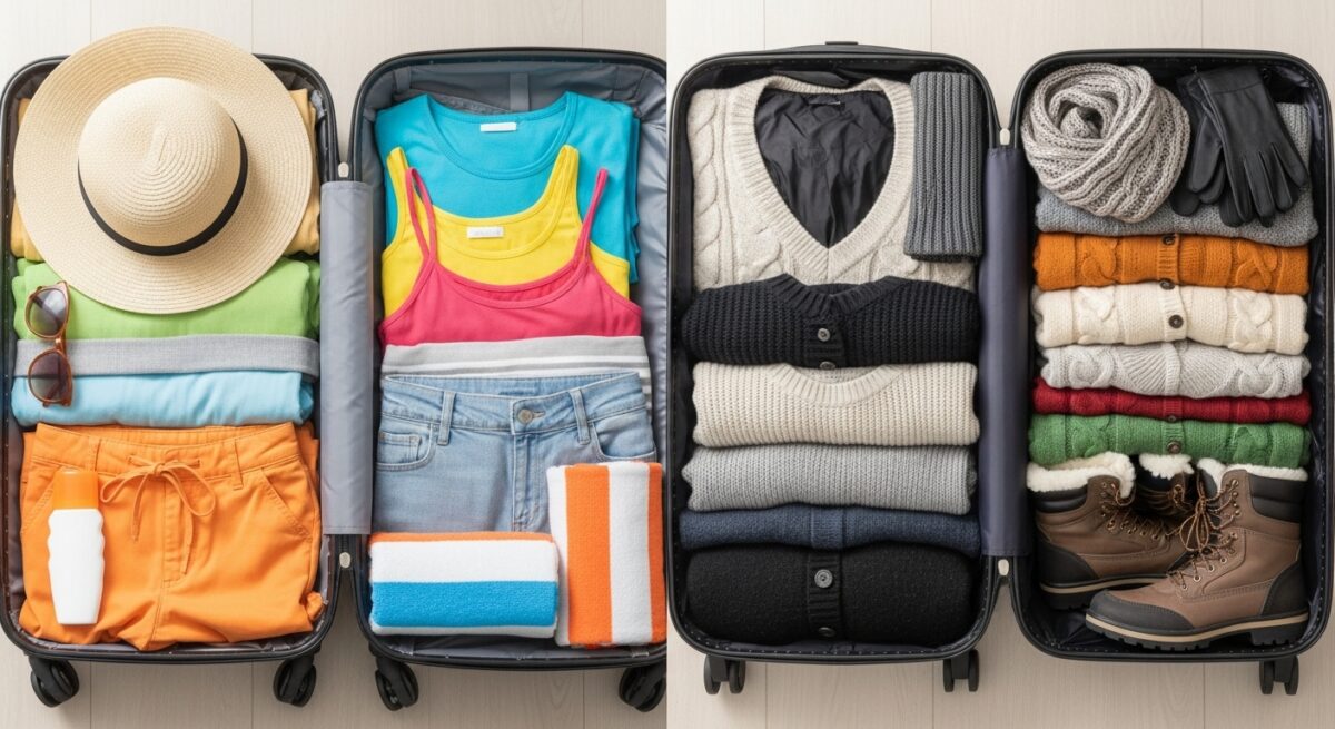 季節別(夏・冬)の衣類