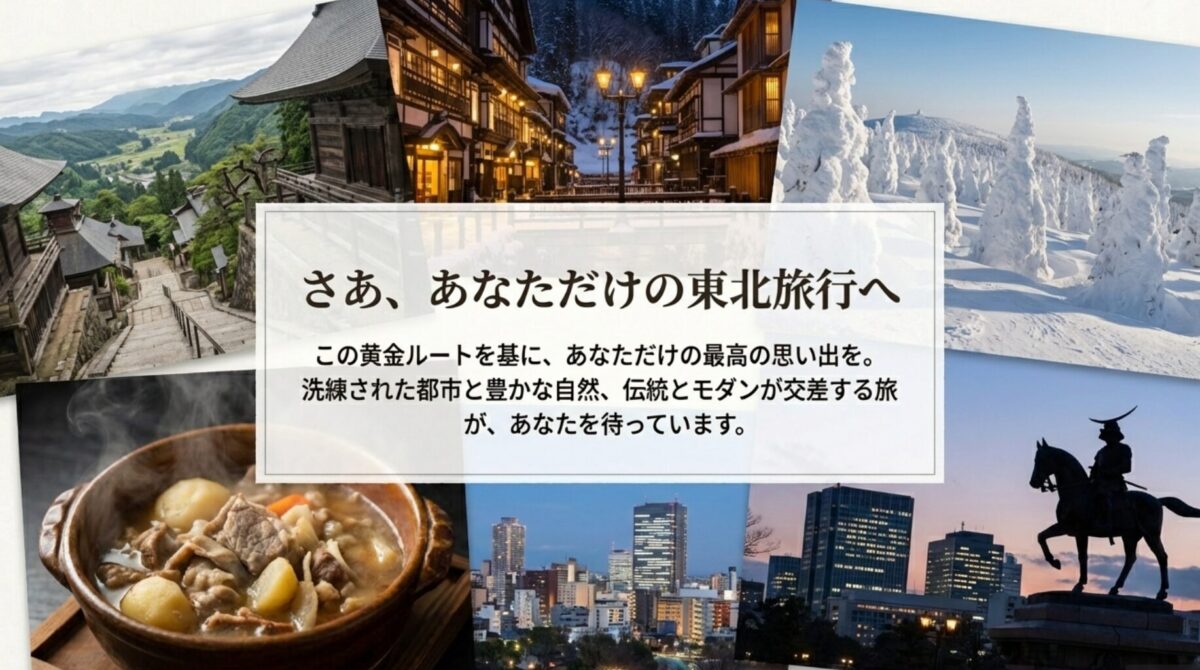 仙台や山形での2泊3日モデルコースの旅の総括
